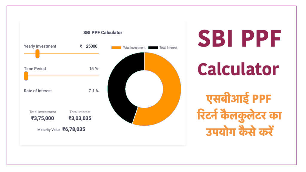 PPF Calculator SBI