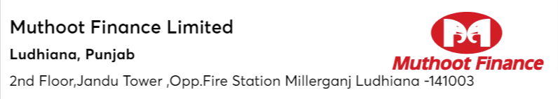 Muthoot finance limited Gold loan Branches in Ludhiana Punjab 2